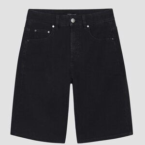 NWT Universal Standard Bae Denim Shorts in Black, Size 4